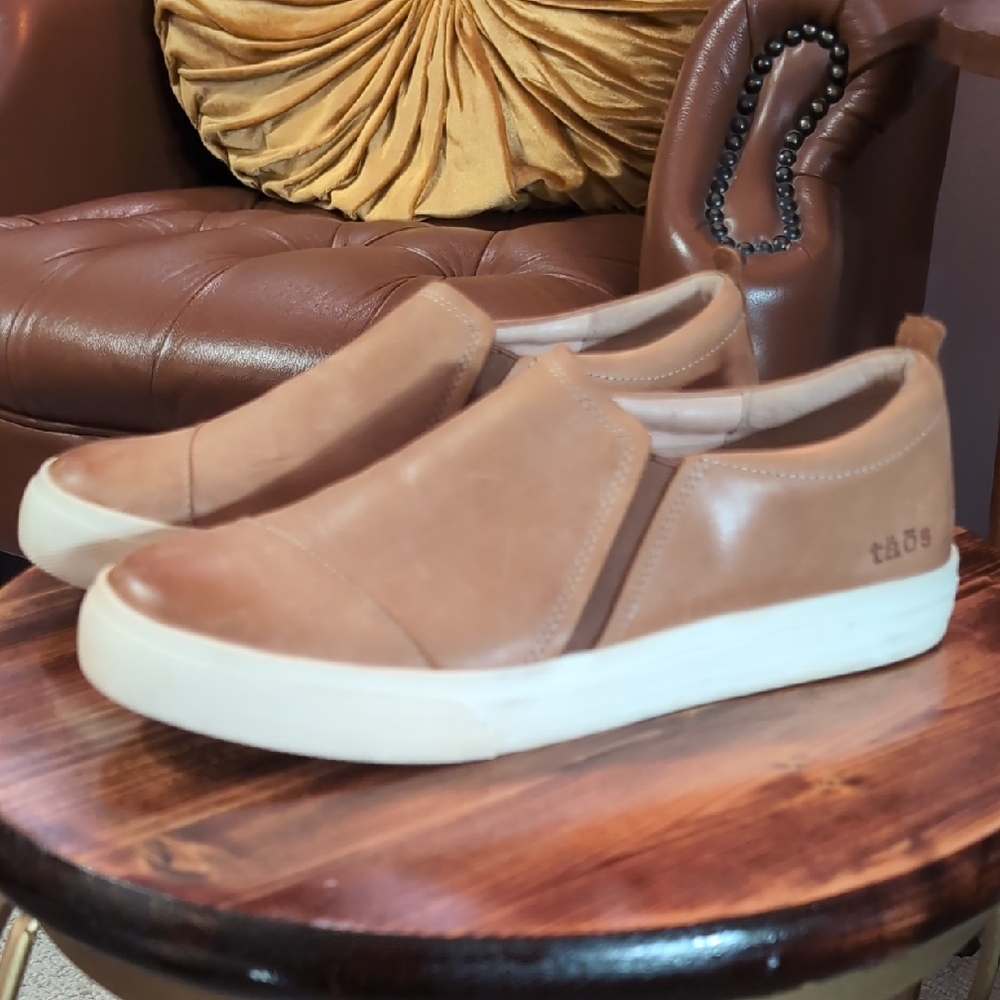 Taos Footwear Tan Slip-On Women's Flats
